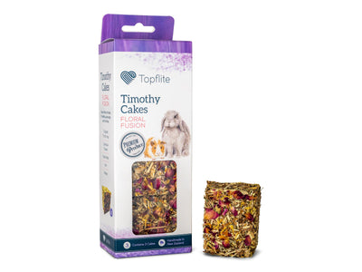 Topflite Timothy Cakes - Floral Fusion, treat for Rabbits & Guinea Pigs