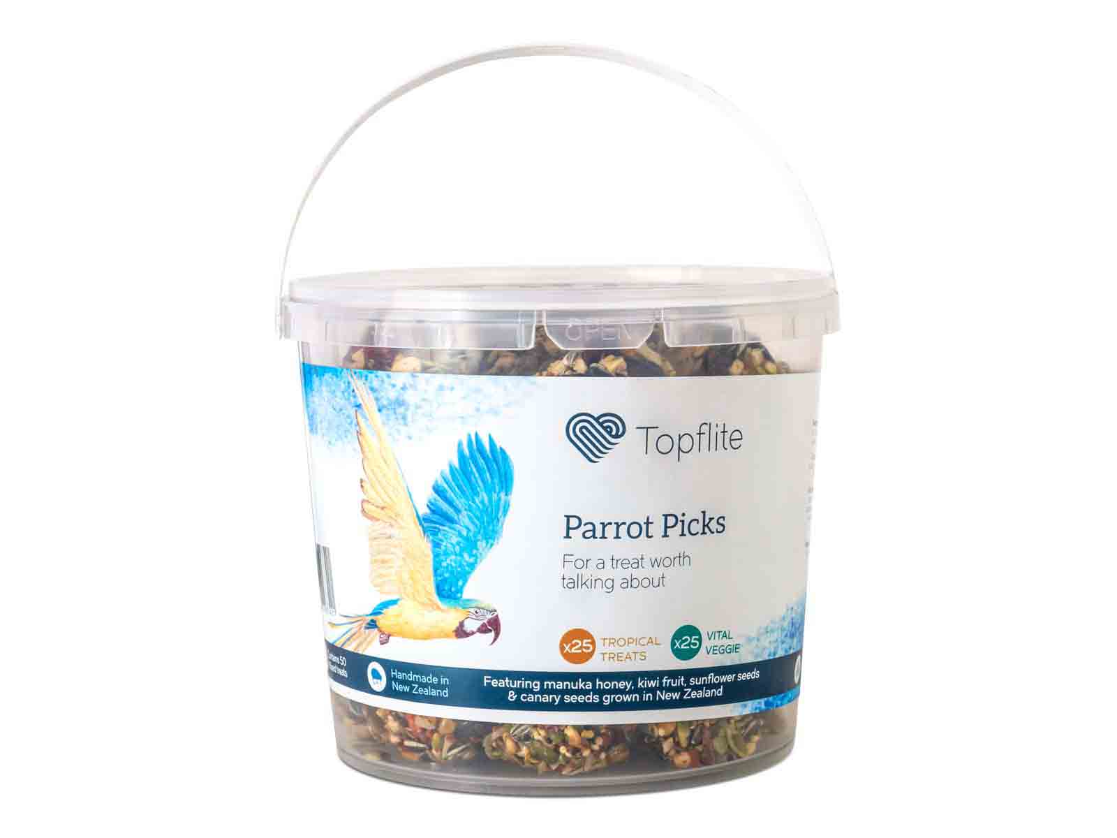 Topflite Parrot Picks Buckets